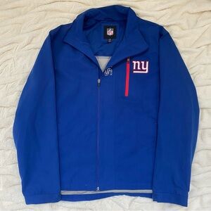 NFL New York Giants hard shell zip-up jacket